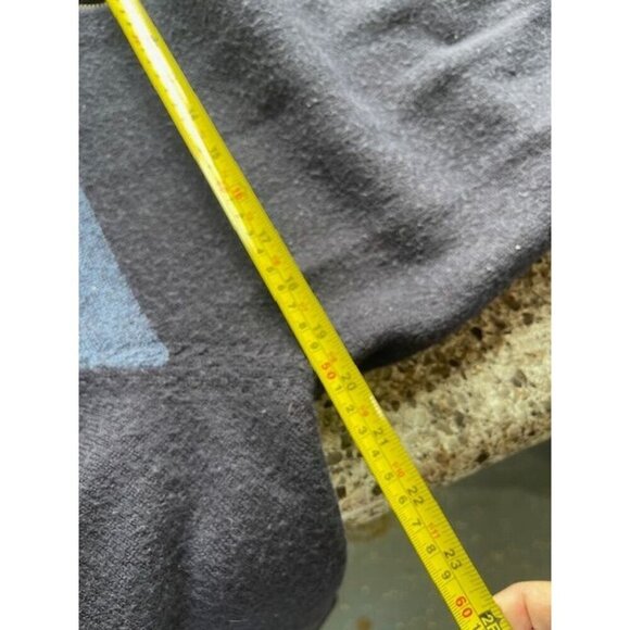 Calvin Klein Men's XXL Hoodie Zip-Up Sweater Merino Wool & Acrylic Blue & Black‎ - Picture 5 of 16